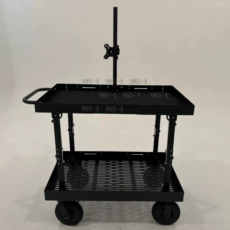 Multi-functional Folding Trolley, Film and Television Crew Director Car for Studio Photographic Equipment and Monitor