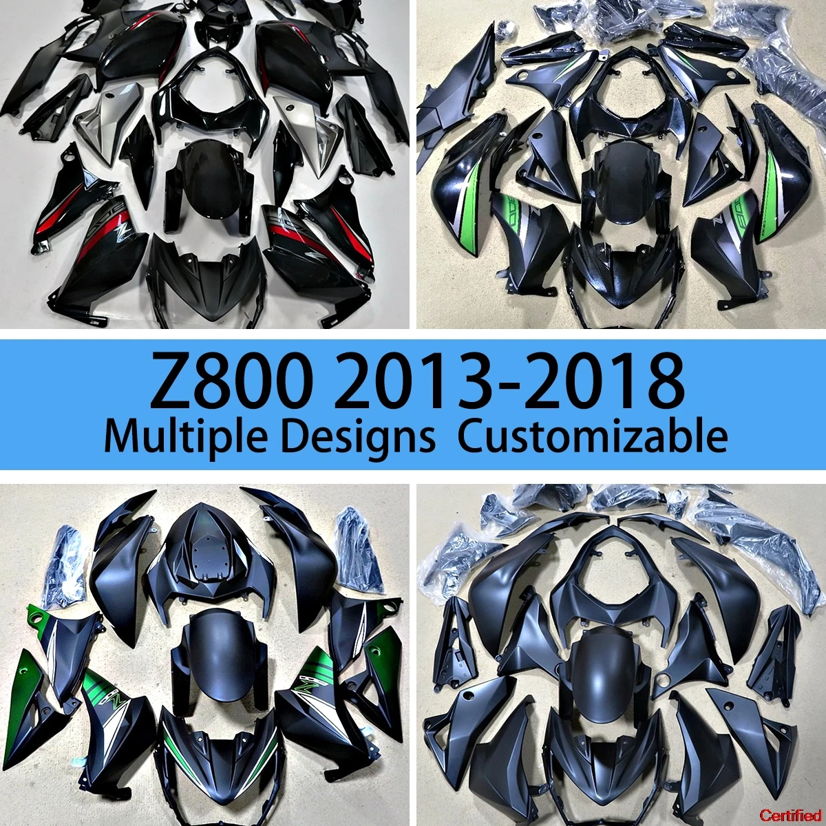 

For Kawasaki Z800 2013 2014 2015 2016 2017 2018 Fairing Set Injection Molded Kit Z 800 13-18 Custom Racing Motorcycle Fairings