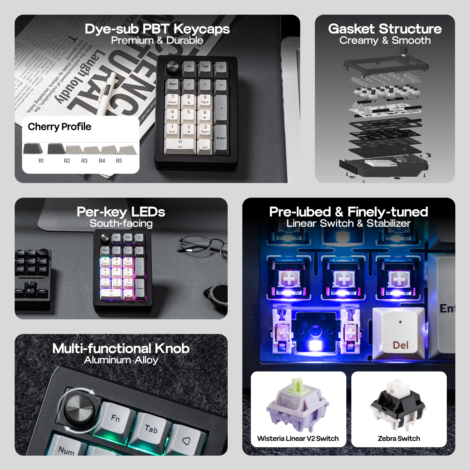 EPOMAKER EK21, %20 Gasket, Sıc - Mechanical Numpad Hot Swap Rgb Wireless incelemesi ve fiyatı