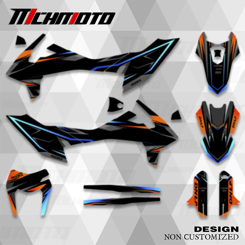 

MCHMFG Full Graphics Decals Stickers Kits For KTM SMC-R 690 Enduro 2019 2020 2021 Motorcycle Number Name Custom Stickers