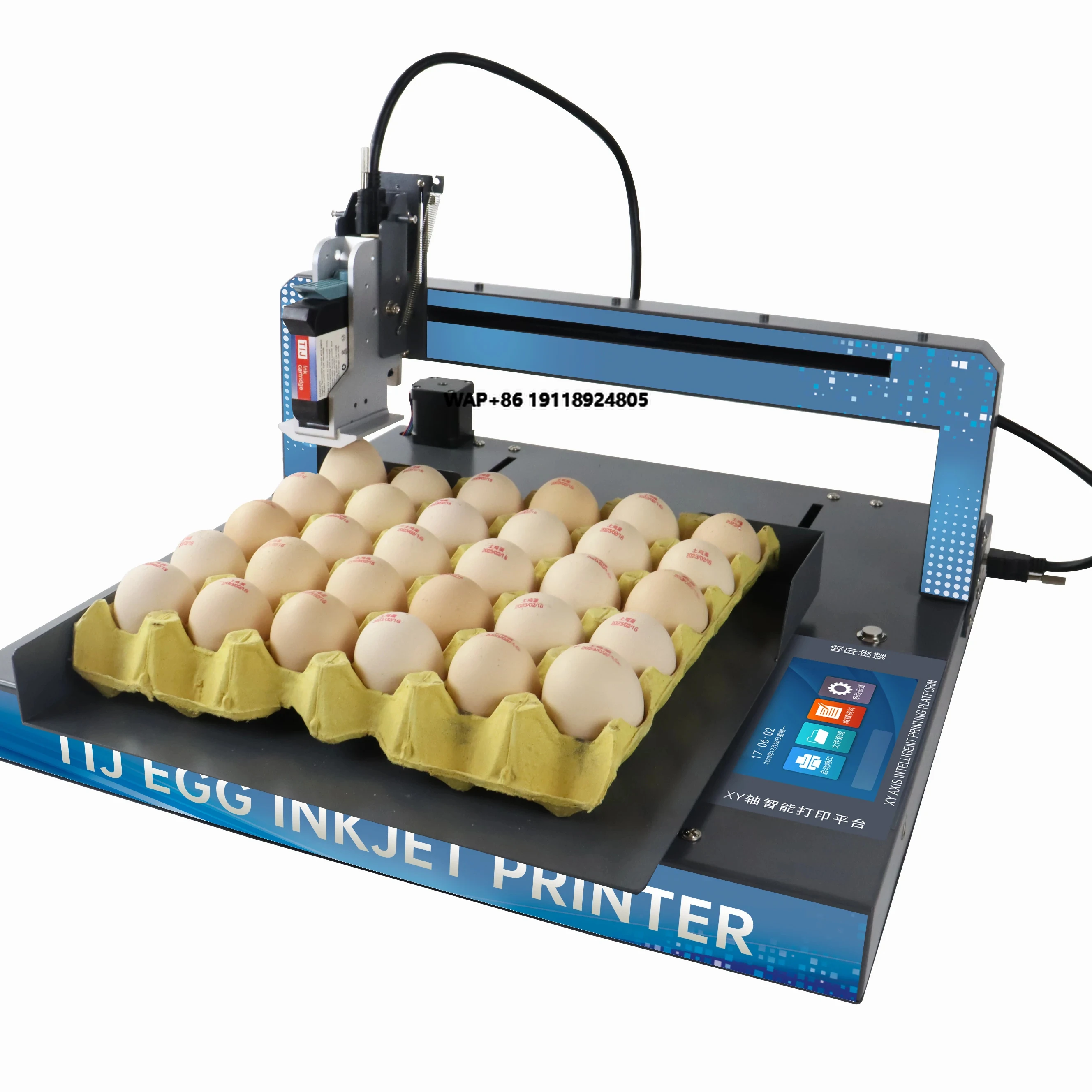 

Fully Automatic Egg Ink Jet Printer 5-inch Touch Screen 600 Dpi HD Ink Jet Printer Ink Jet Printers for Chicken Egg