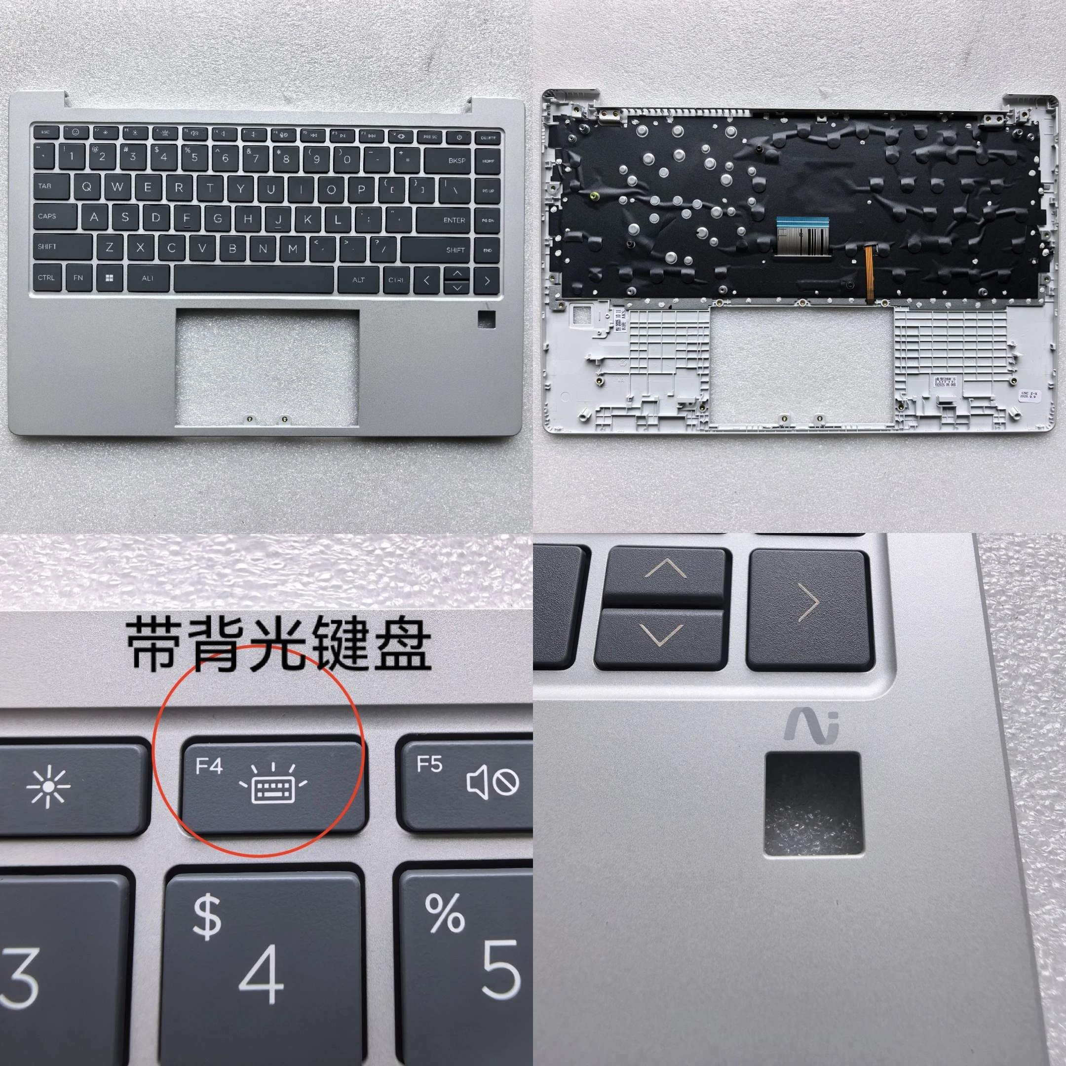 

Backlit new laptop palmrest cover with keyboard for HP OmniBook3 14-ha 14z-ha000