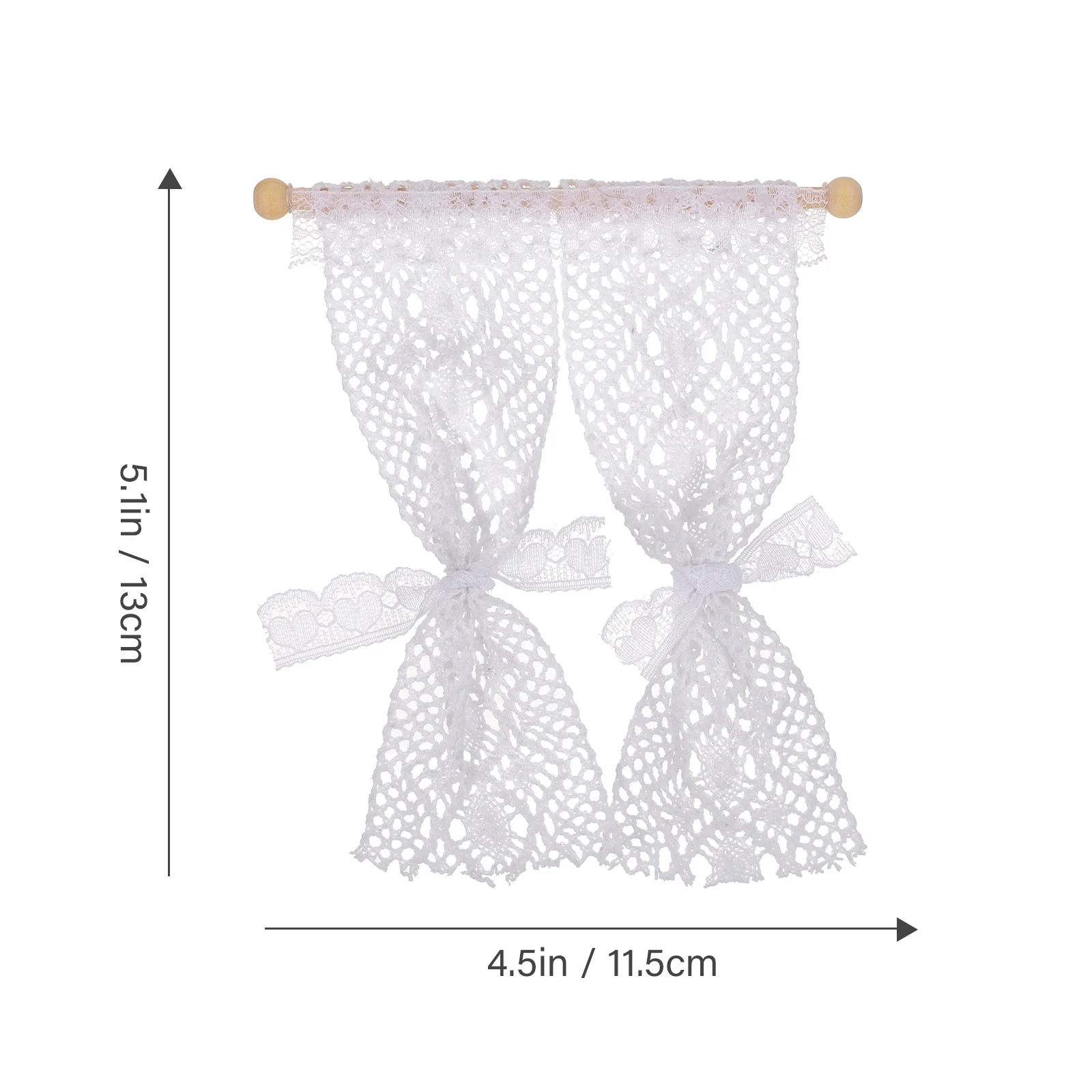 Dollhouse Curtains Lace Drapes Miniature Sheer Home Decor Toys Tiny Accessories Miniatures for Ornament High Quality