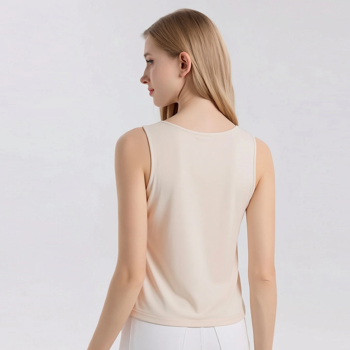 Women's 100% Mulberry Silk Camisole | 42-Needle High-Twist Knitted Tank Top | Loose Fit Slimming Sleeveless Base Layer