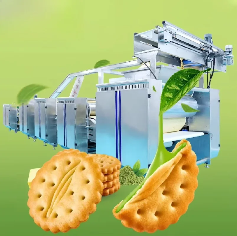 High-quality automatic production line Sandwich Support custom hard biscuit machine