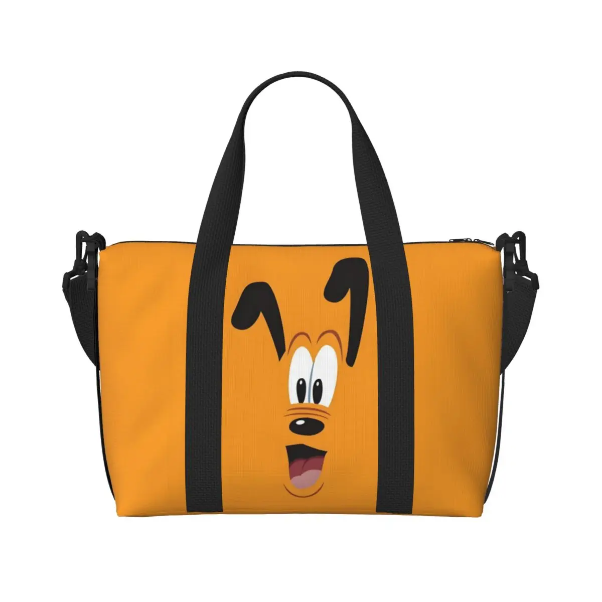 

Custom P-Pluto Cartoon Tote Bag for Women Large Capacity Gym Beach Travel Bags