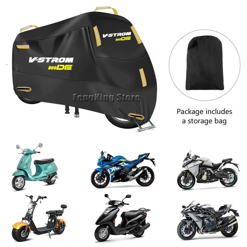 

For v-strom 800de v-strom 800de Motorcycle Cover UV Protective Dustproof Snowproof Outdoors Rain Waterproof Cover