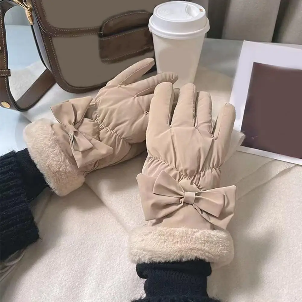 

Водонепроницаемые зимние перчатки для взрослых, зимние лыжные перчатки для женщин, водонепроницаемые термоперчатки с сенсорным экраном и нечеткими для пеших прогулок