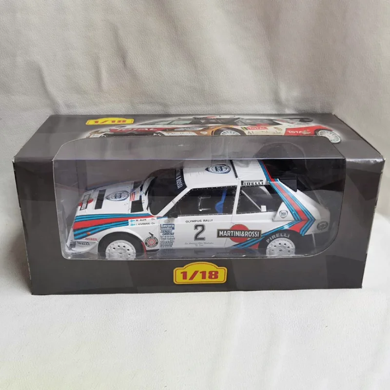 IXO 1:18 Skala LANCIA DELTA S4 # 2/ # 7/ # Model samochodu ze stopu 6Alloy, statyczny, kolekcjonerski, dekoracyjny, na prezenty świąteczne, zabawka, pamiątka.
