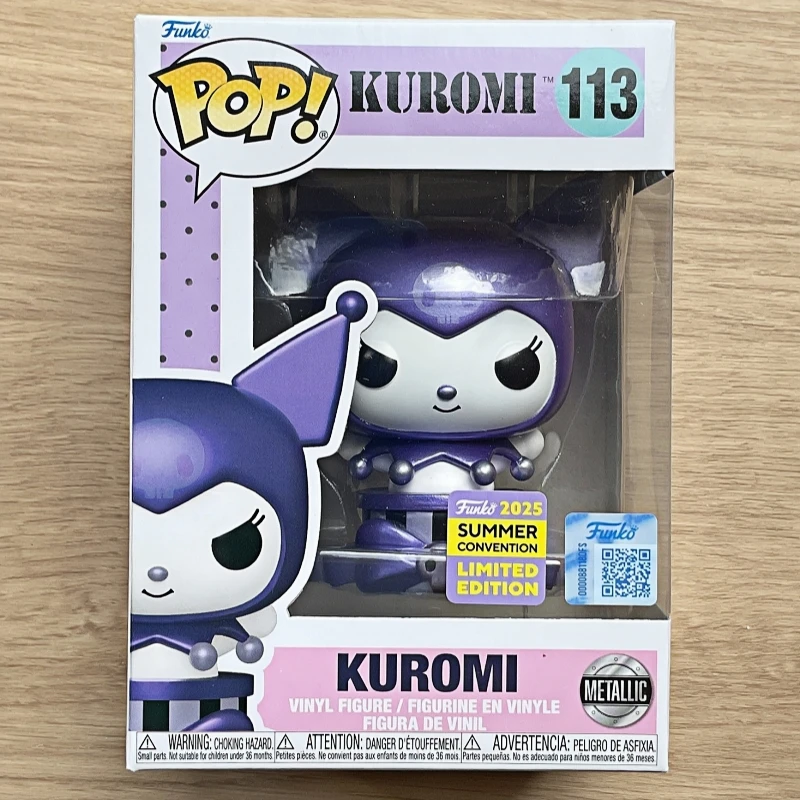 Funko Pop! Hello Kitty y sus Amigos Originales, Kuromi # Figura Coleccionable de Vinilo Metálico 113, Modelo Decorativo de Escritorio, Regalo para Fanáticos
