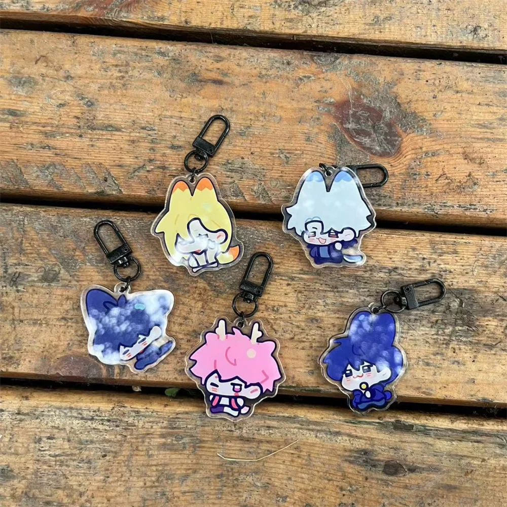 KPOP PLAVE Cartoon Cute Keychain Acrylic Car Door Keyring Pendant YEJUN NOAH BAMBY EUNHO HAMIN Bag Accessories Decor Fans Gift