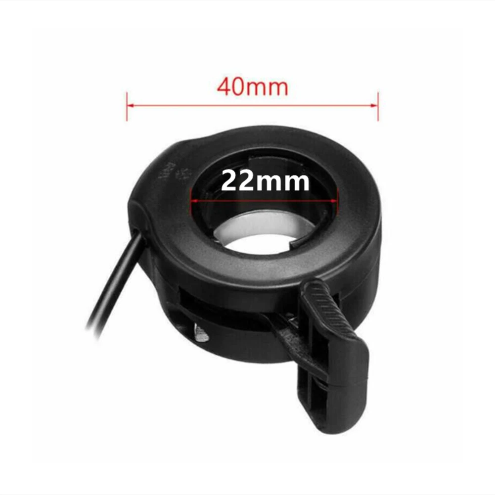 Outdoor Thumb Throttle E Bike Parts Assembly Replacement Three-wire Black Ebike Electric Bike For Electric Bicycle