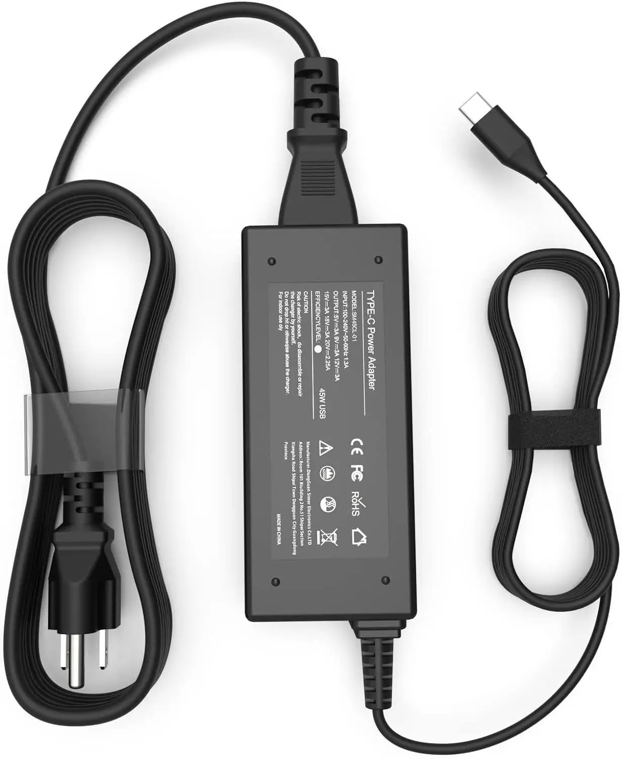 

45W USB C Chromebook Charger Compatible for HP, Dell, Lenovo, Acer, Asus Samsung