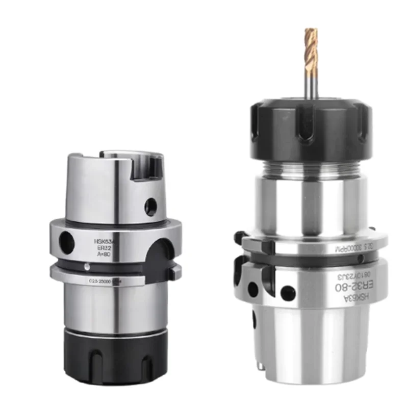 HSK63 ER دقة 0.001 HSK63A ER16 ER20 ER25 ER32 ER40 أداة حامل HSK 63A أداة حامل آلة الحفر قوس أدوات Collets