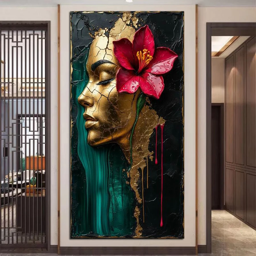 

Fullcang Abstract Fantasy Woman Flower Large Size Diy Diamond Painting Kits Full Square Round Drill Mosaic Embroidery Picture