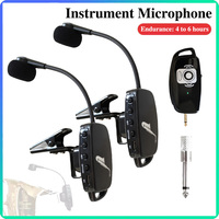 Professional Wireless Microphone Suitable For Saxophone Trumpet Sax Wireless Receiver Transmitter UHF 2.4G 165ft Range Plug