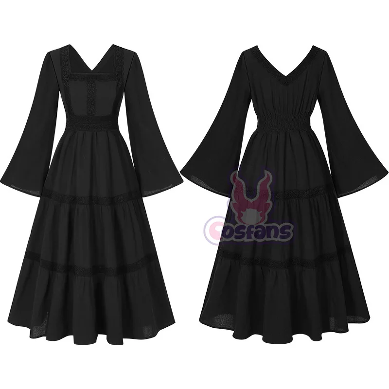 

Medieval Renaissance Stage Cos Costume Renaissance costume women Halloween Retro Waist Women Long Skirt Cosplay Cosplay Costume