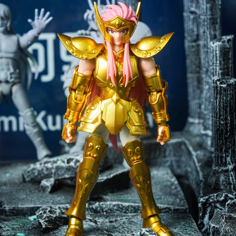 Blokees Saint Seiya Hyoga Camus Cartoon Anime Figur Sammlung Modell Baustein Spielzeug Bewegliche Desktop Ornament Weihnachten Geschenk