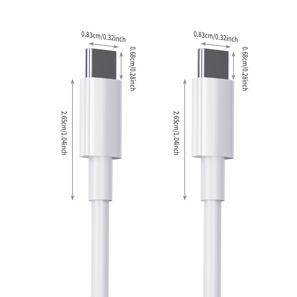 

USB C to USB C 1 Pack 60W USB C Cable 1m 2m 3m C to C Cable Fast Charging for MacBook Pro/MacBook for iPhone 16 Pro Ma Dc cable