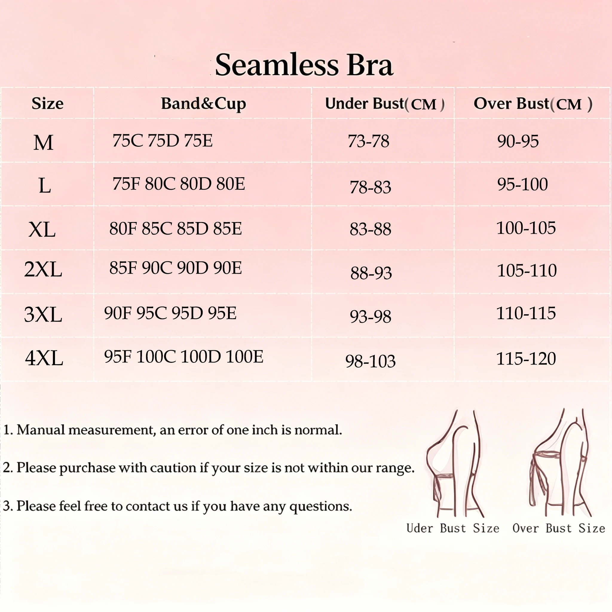 Women's Seamless Wire-free Bra Soft Support Thin Molded Full Cup Bra Breathable and Comfortable Daily Push Up Bra - view 6