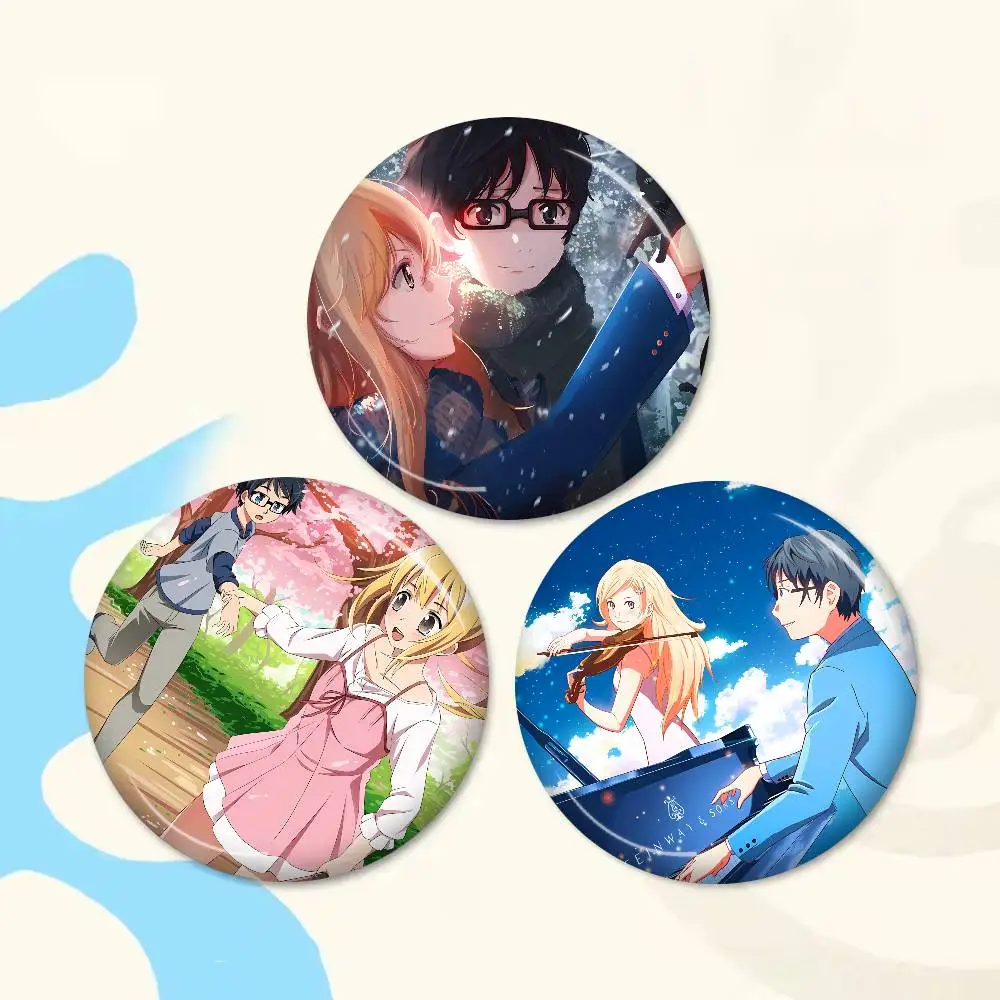 

Новые броши и мягкие значки-пины по аниме «Твоя ложь в апреле» с забавным мемом «Гнарпи на скейтборде», коллекционные подарки для геймеров