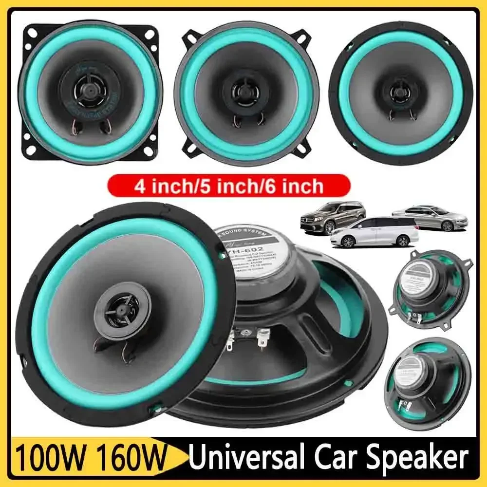 4/5/6.5 Inch Universal Car Coaxial Speakers - HiFi Full Range Audio Subwoofer, Enhanced Bass Stereo Sound for Auto Automotive
