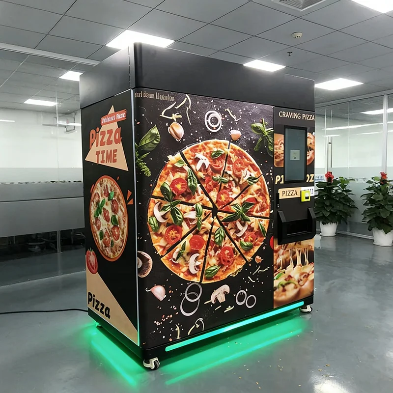 Customized Modern Design Pizza Vending Machine Fashion Appearance Attractive Style For Young Customer Attraction
