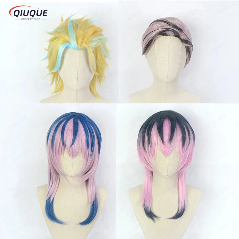 

Anime Rindo Haitani Cosplay Wig Heat Resistant Synthetic Hair Tenjiku Anime Wigs + Wig Cap