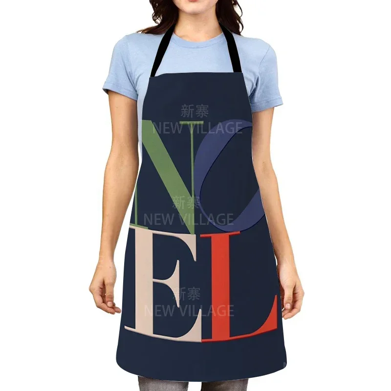 Cute Bear Printed Kitchen Aprons for Adult Kid Home Cooking Baking Waist Bib Pinafore Cleaning Tool Antifouling Sleeveless Apron