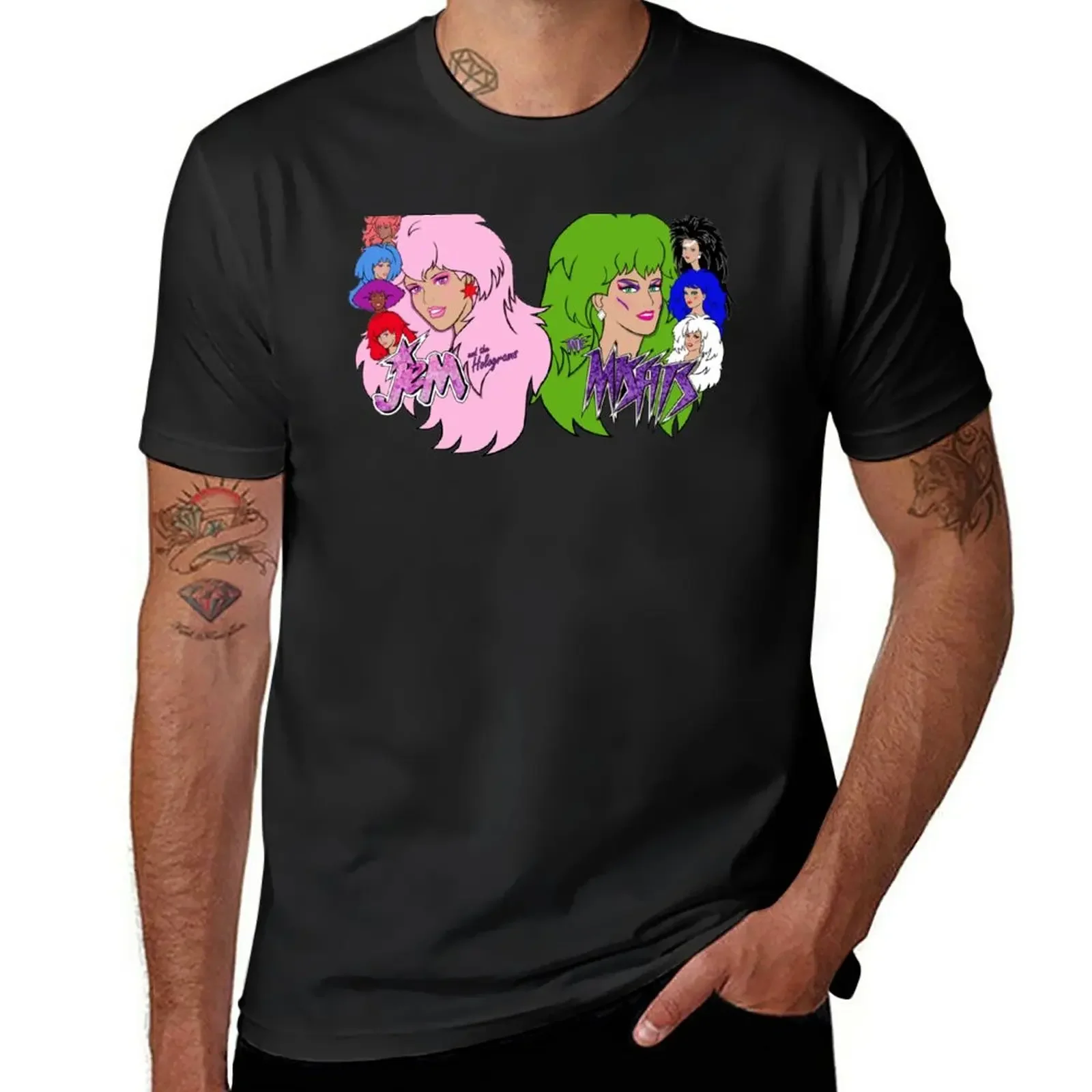 Jem and the Holograms Vs The Misfits T-Shirt tees animal prinfor boys designer t shirt men