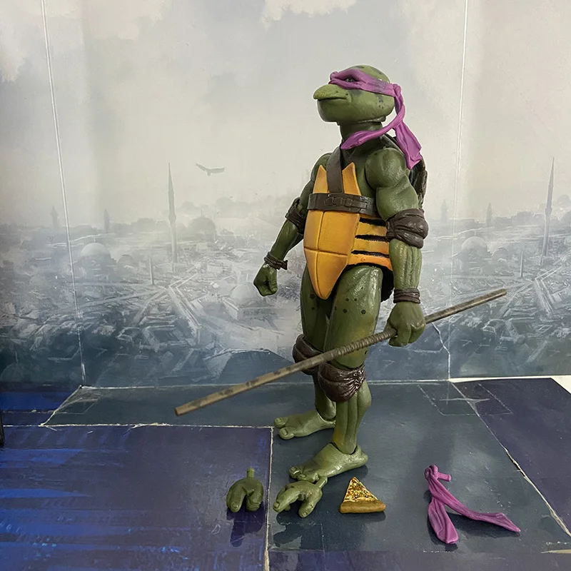 Film NECA Mutant Ninja Turtles Actionfigur Raphael Donatello Michelangelo Leonardo Shredder Krang Figuren Spielzeug – Detail 40