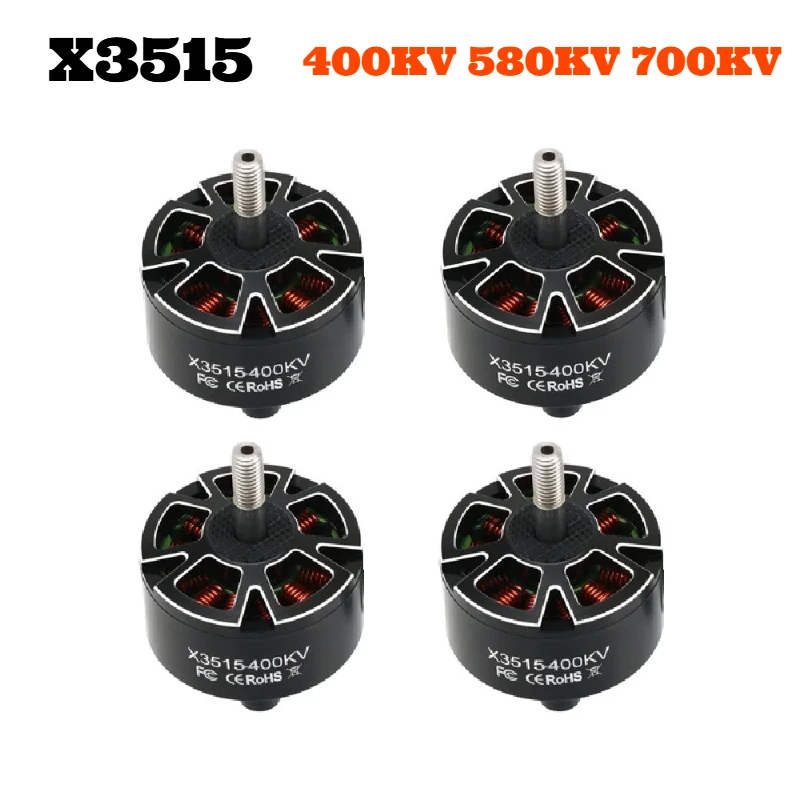 

4pcs EP RC FPV Drone Parts 3515 X3515 400kv 580kv 700kv Brushless Motor For Outrunner Multirotor Quadcopter More Stable