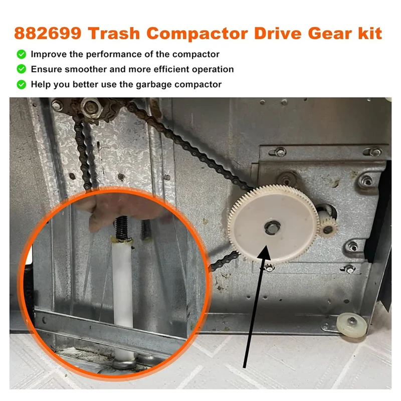 

ABAE-обновленный 882699 для Whirlpool Maytag Kitchenaid Kenmore, сменный комплект приводных шестерен 41001084 777124 PS398589 W10451279