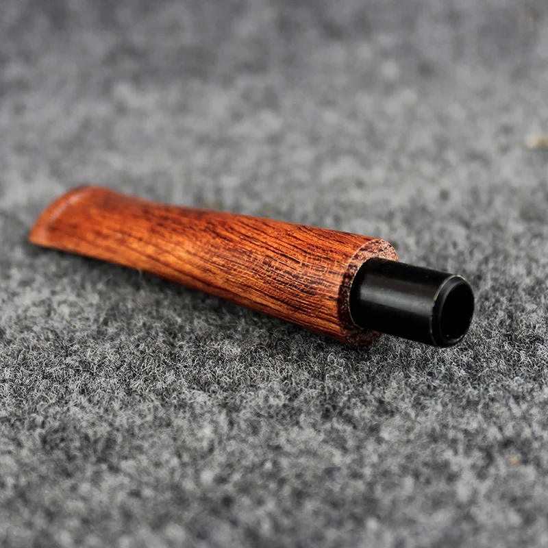 MUXIANG High Quality Smoking Pipe Straight Stem Replacement Specialized Rosewood Tobacco Pipe Accessories  For 9mm Filter be0071