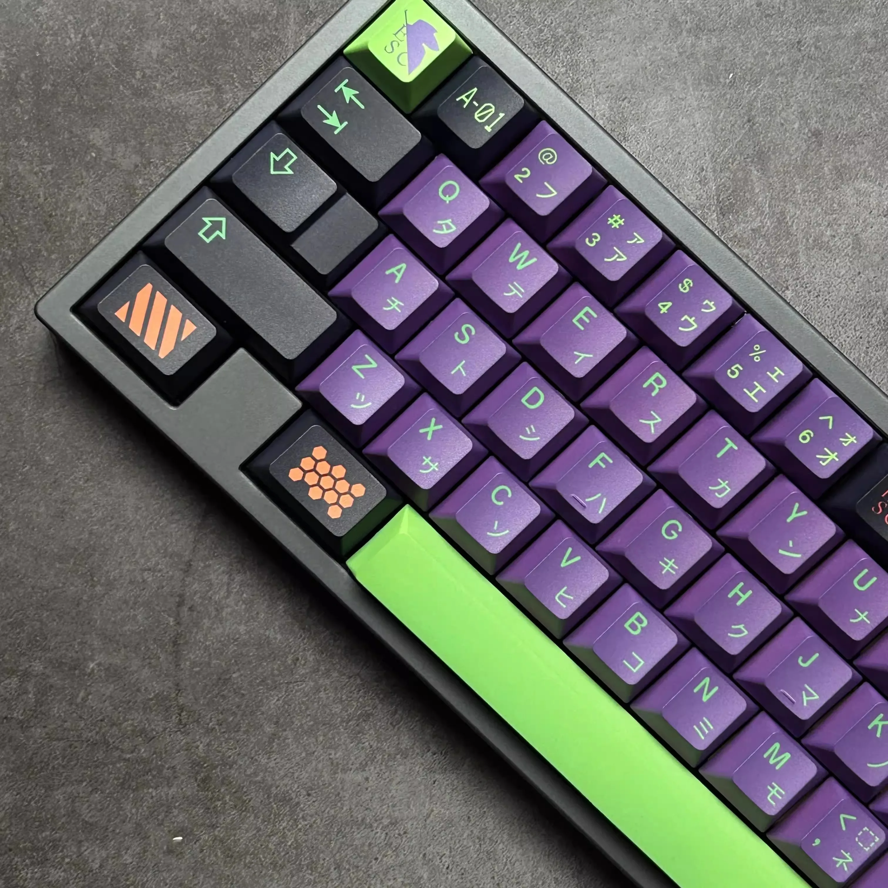 1 Set GMK Mecha 01 Keycaps PBT Dye Sub Key Caps Cherry Profile Lightproof ICON Keycap For Alice Wooting Double B Split Spacebar - Image 3