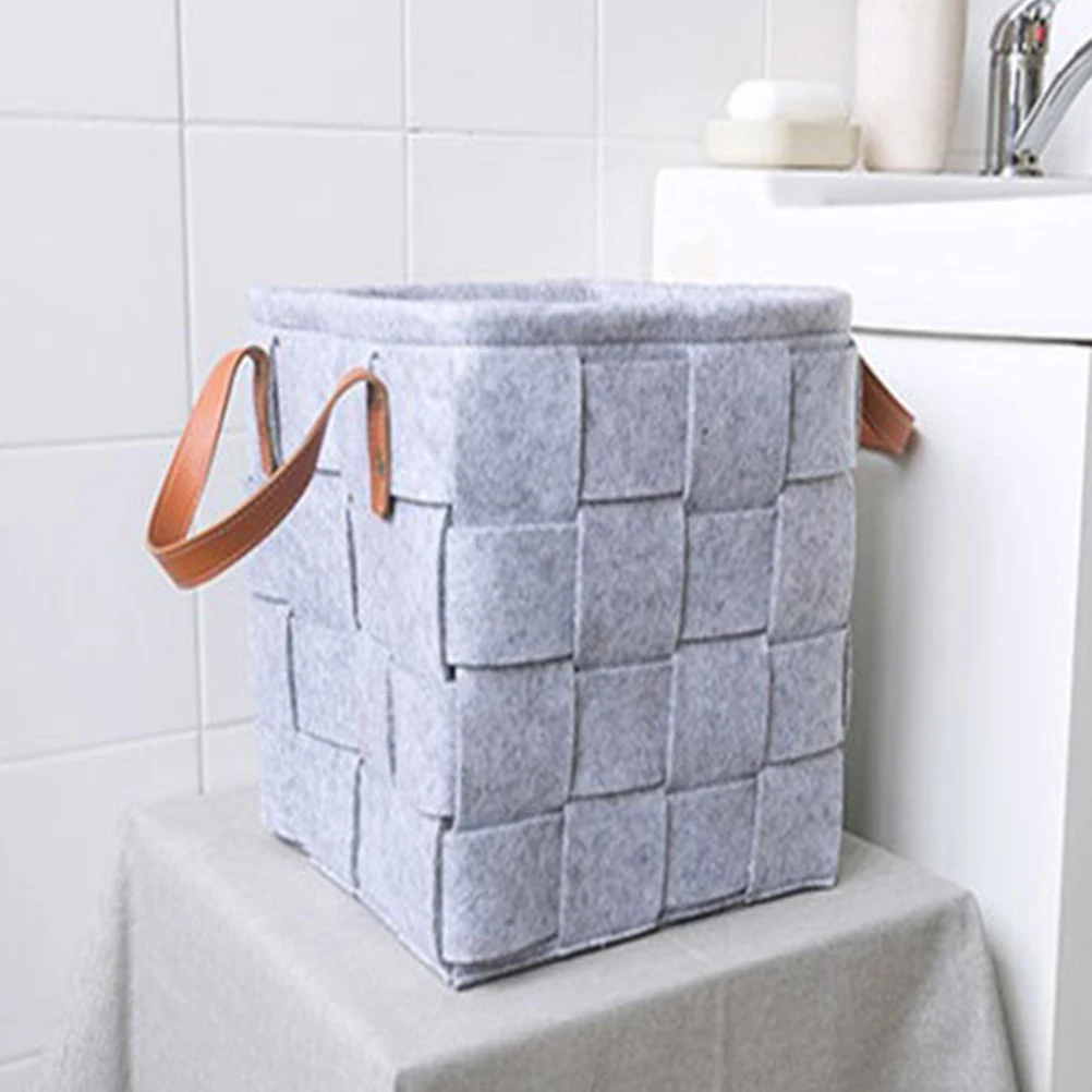 

Foldable Laundry Hamper Storage Basket Large Capacity Dirty Clothes Bin Handles Home ganizer Light Grey for Bathroom Bedroom