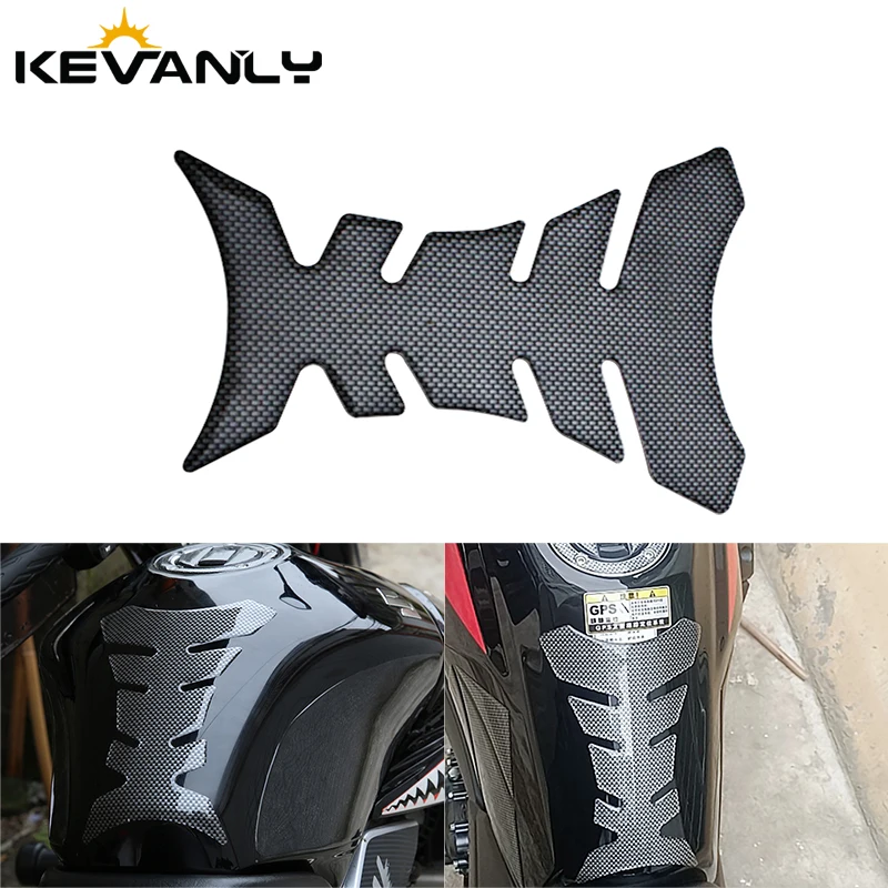 

1pcs Carbon Universal Motorcycle Tank Pad Protector Sticker 3D Fishbone Style Tankpad Protector Cover Motorcycle Sticker PVC