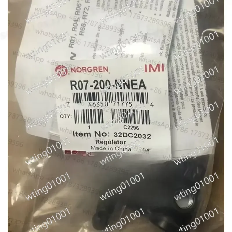 for NORGREN R07-200-NNEA Air Regulator 1/4 Inch PTF Thread Pneumatic Pressure Reducing Valve High Precision Flow Control