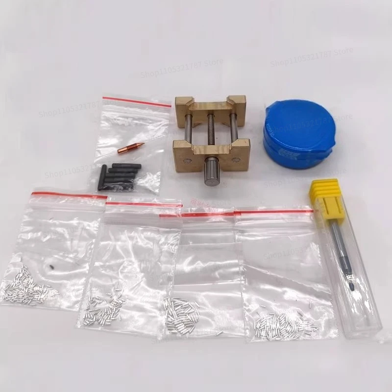 For Watch Repair Tool Welding Dial Machine Literal Foot Machine, Welding Spring with Solder Paste Carbon Head Literal Foot