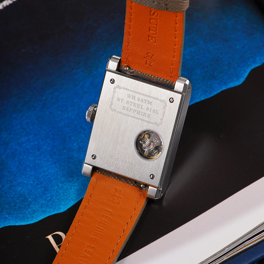 FARASUTE New Jumping Hour Wristwatch For Male Luxury Sapphire Seagull Manual Mechanical Movement Watch Men Montres Pour Hommes