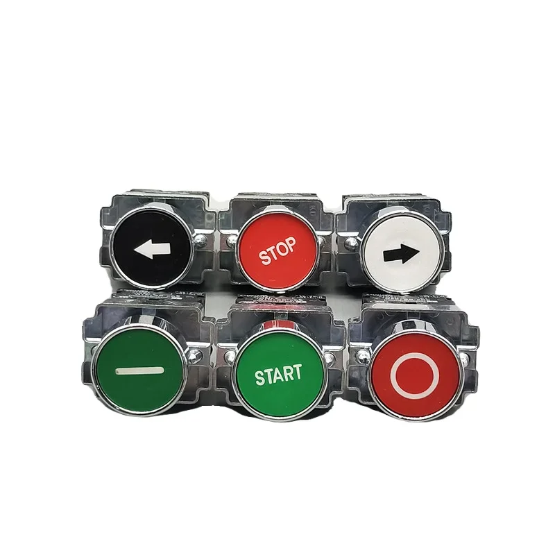 22mm round Flat Head Instantaneous Pushbutton Power Start Stop Switch 10A 240V~3A NC/NO Symbol Move Point for Electronics