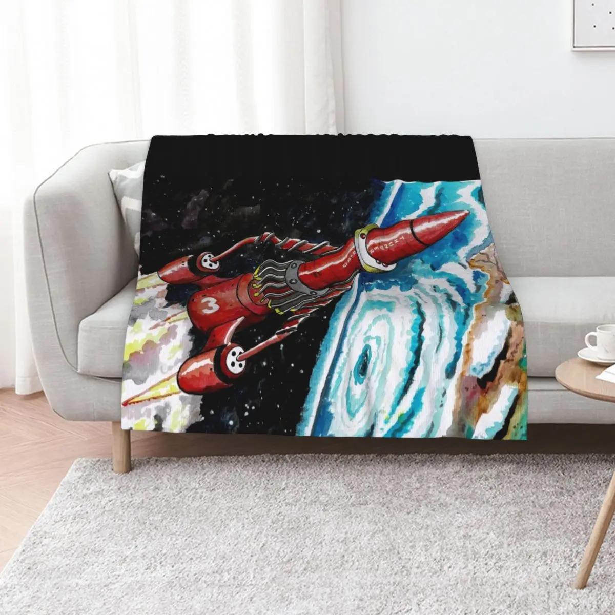 Thunderbird 3 from Thunderbirds Throw Blanket Thin Soft Plush Plaid Luxury Brand Large for winter Blankets