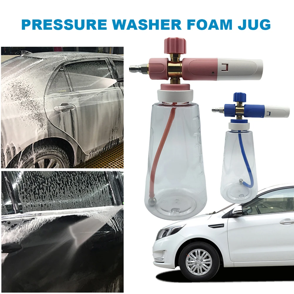 

1L High-Pressure Foam Lance 1/4 Quick Connect Car Foam Water Gun Adjustable Air Pressure Foam Sprayer for Car Washing
