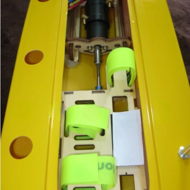 MONO2 RC Small O Boat Model Non Sinking and Anti Overturning Upgrade Version Two Leaf Copper Paddle Yellow Ship Model