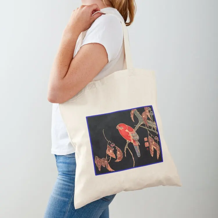 

Parrot On A Branch Tote Bag women bag large tote bag for beach shopper woman