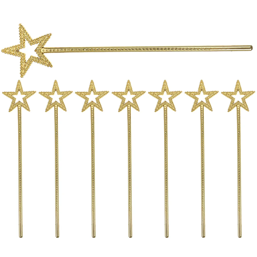 

8Pcs Elegant Fairy Wands for Star Shape Sticks with Fine Craftsmanship Party Favors Dance Performance Playtime