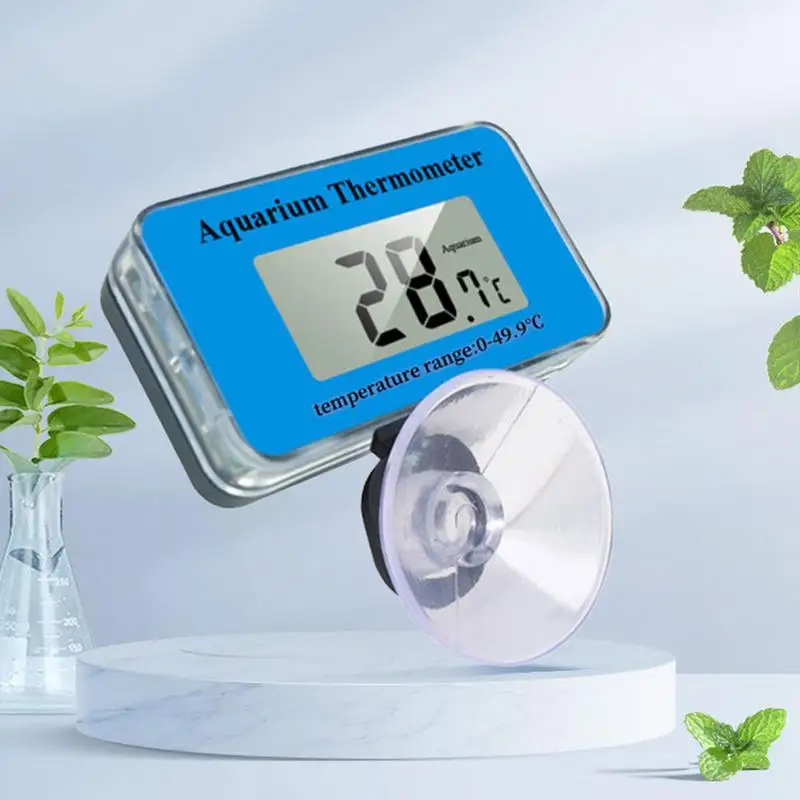 New Aquarium Thermometer Waterproof LCD Digital Fish Tank Submersible Thermometer Meter Temperature Control with Suction Cup