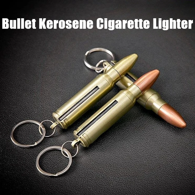 

New Windproof Bullet Lighter with Bottle Opener Coal Oil Cigar Igniter Metal Open Flame Cigarette Lighters & Smoking Accessories