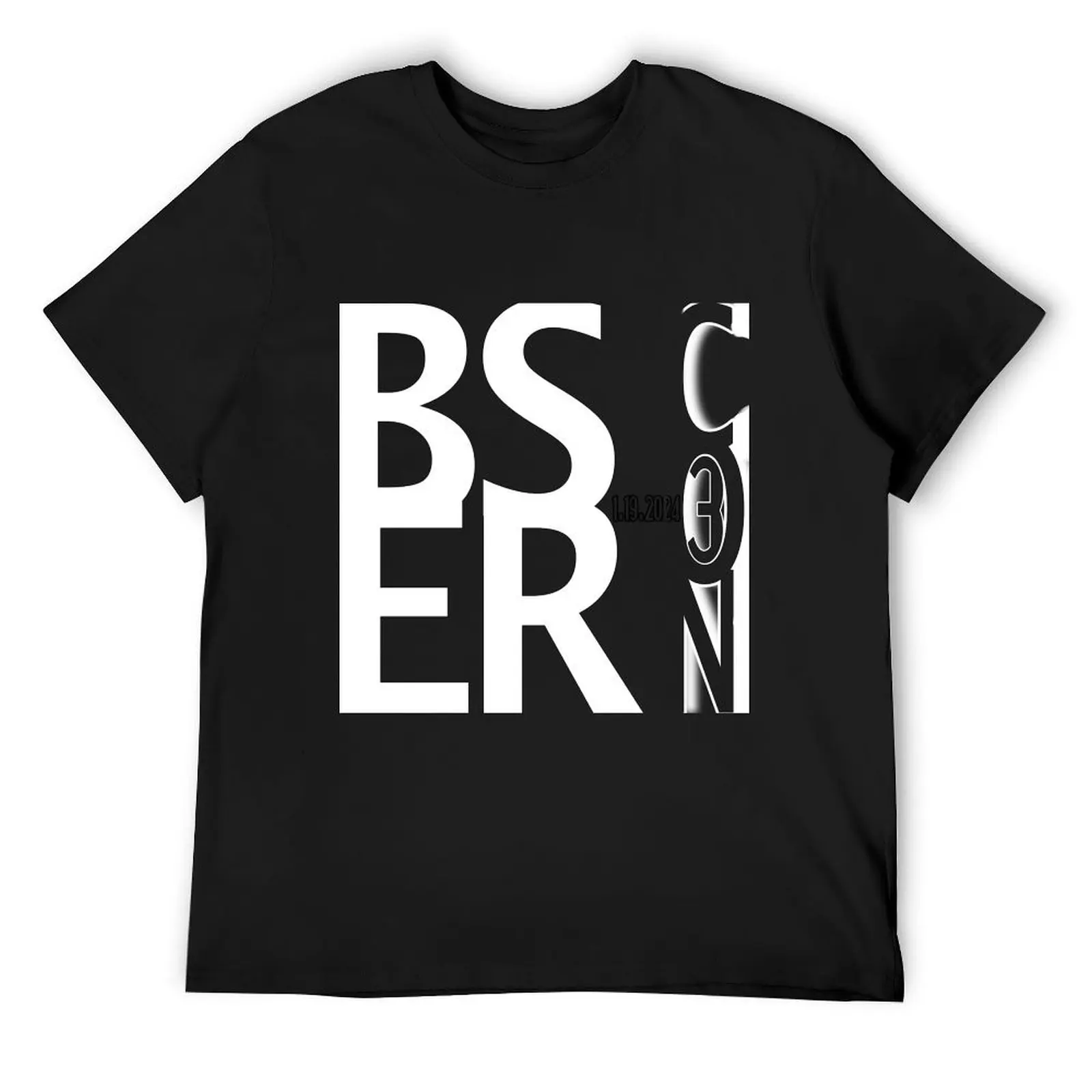 BSer CON 3 - White Text T-Shirt vintage graphic tee rapper graphic tees sports fans men t shirts