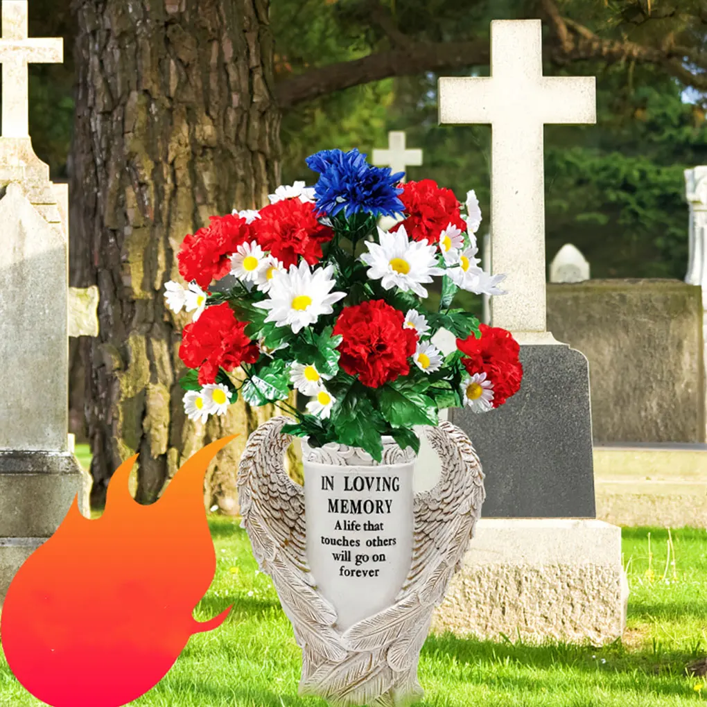 Weathered Cemetery Vase Gift Made Of Resin Respecting Loved Ones Provides Heartfelt And Beautiful
